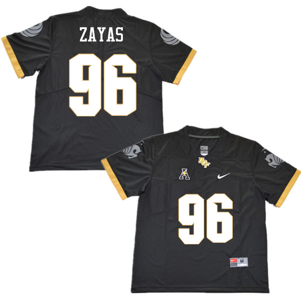 Men #96 Stephon Zayas UCF Knights College Football Jerseys Sale-Black